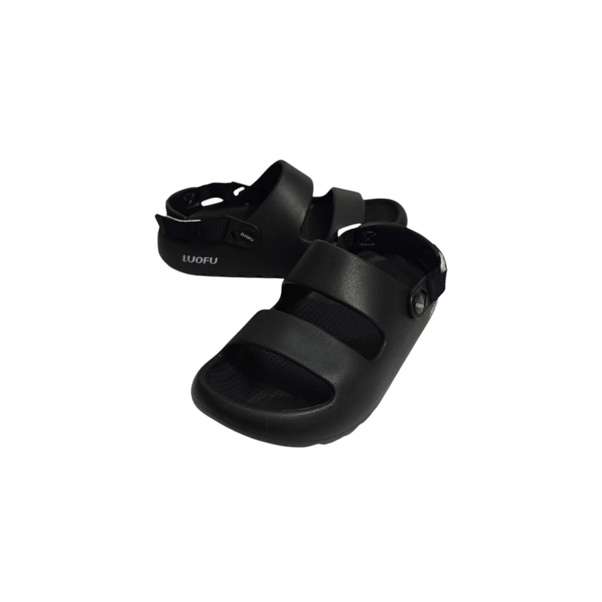 SANDAL STYLE BACK STRAP MEN'S CROCS - BLACK