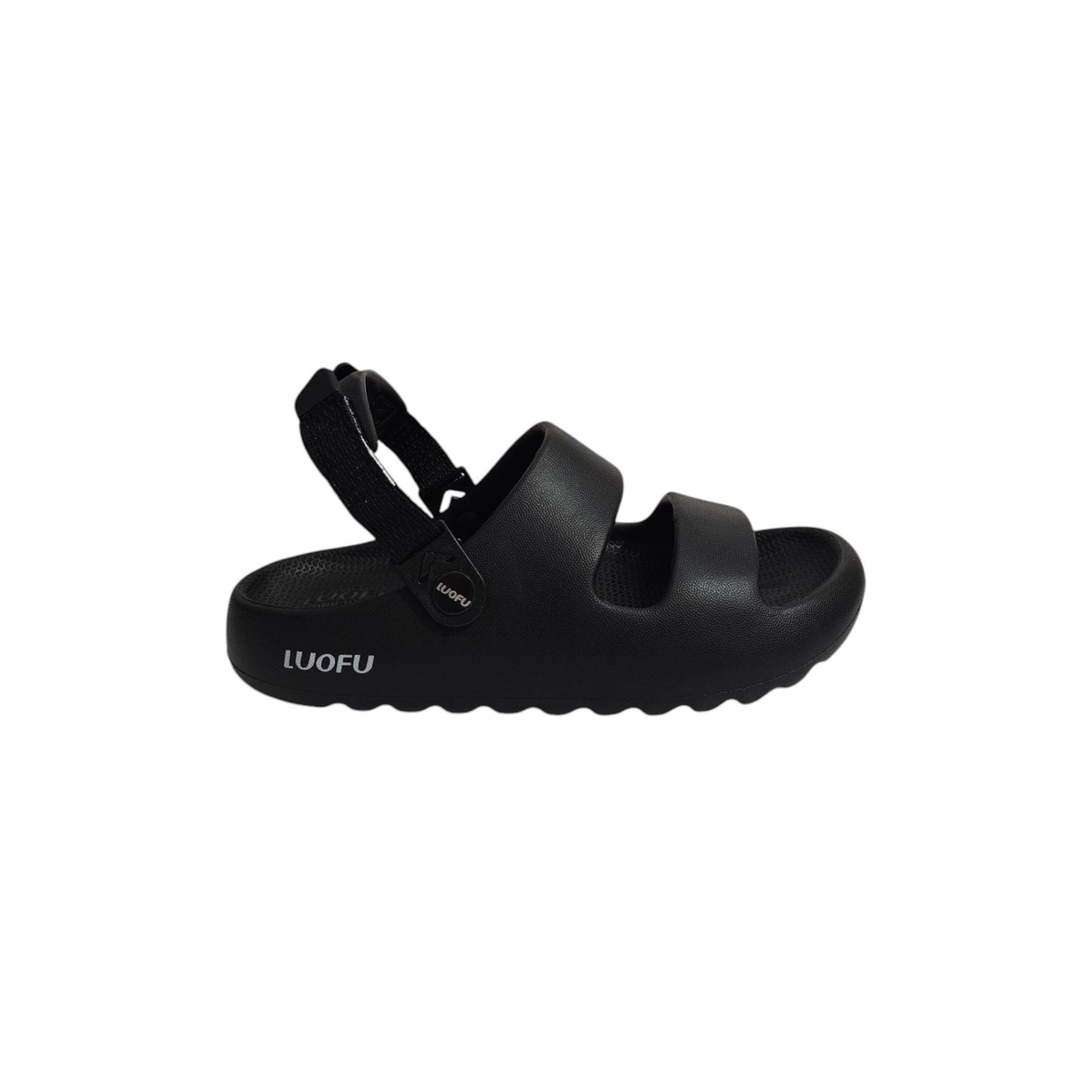 SANDAL STYLE BACK STRAP MEN'S CROCS - BLACK