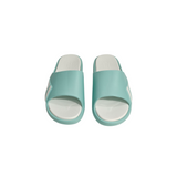 SOLID STRIPES PATCH SLIDERS - SEA GREEN