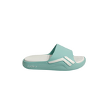 SOLID STRIPES PATCH SLIDERS - SEA GREEN