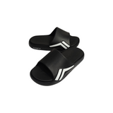 SOLID STRIPES PATCH SLIDERS - BLACK