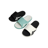 SOLID STRIPES PATCH SLIDERS - WHITE