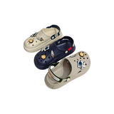 ASTRO THEME BACK STRAP CLOGS - NAVY