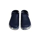 SOLID CAMOUFLAGE PRINT CLOGS- NAVY