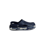SOLID CAMOUFLAGE PRINT CLOGS- NAVY