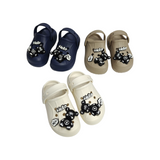 Teddy Bear Applique Clogs - White