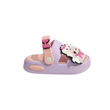 Cat Applique Sandal Style Clogs - Light Pink