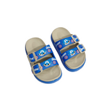 Avengers Print Buckle Applique Flip-Flop - Grey & Blue
