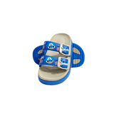 Avengers Print Buckle Applique Flip-Flop - Grey & Blue