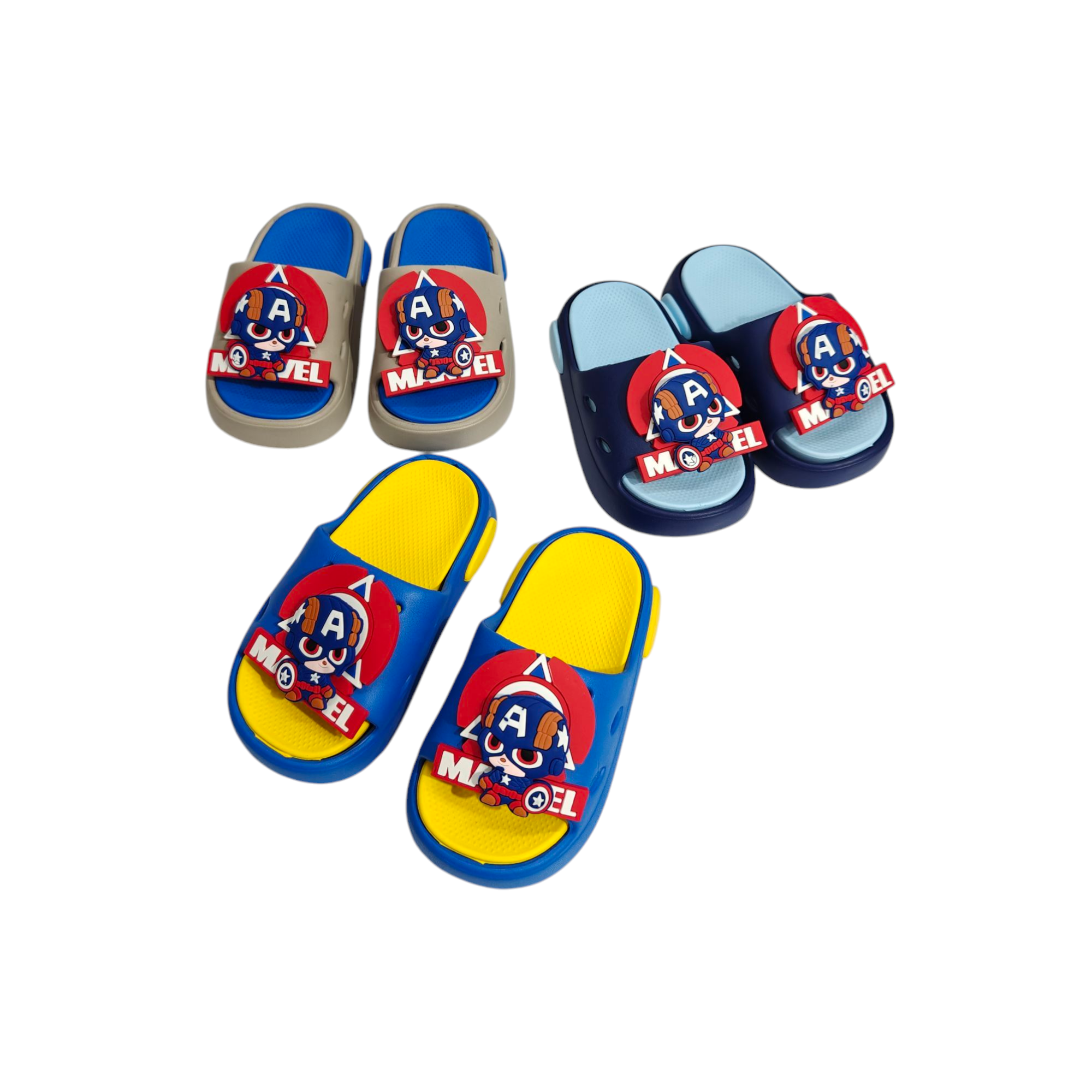 Marvel Applique Flip-Flop - Navy & Light Blue