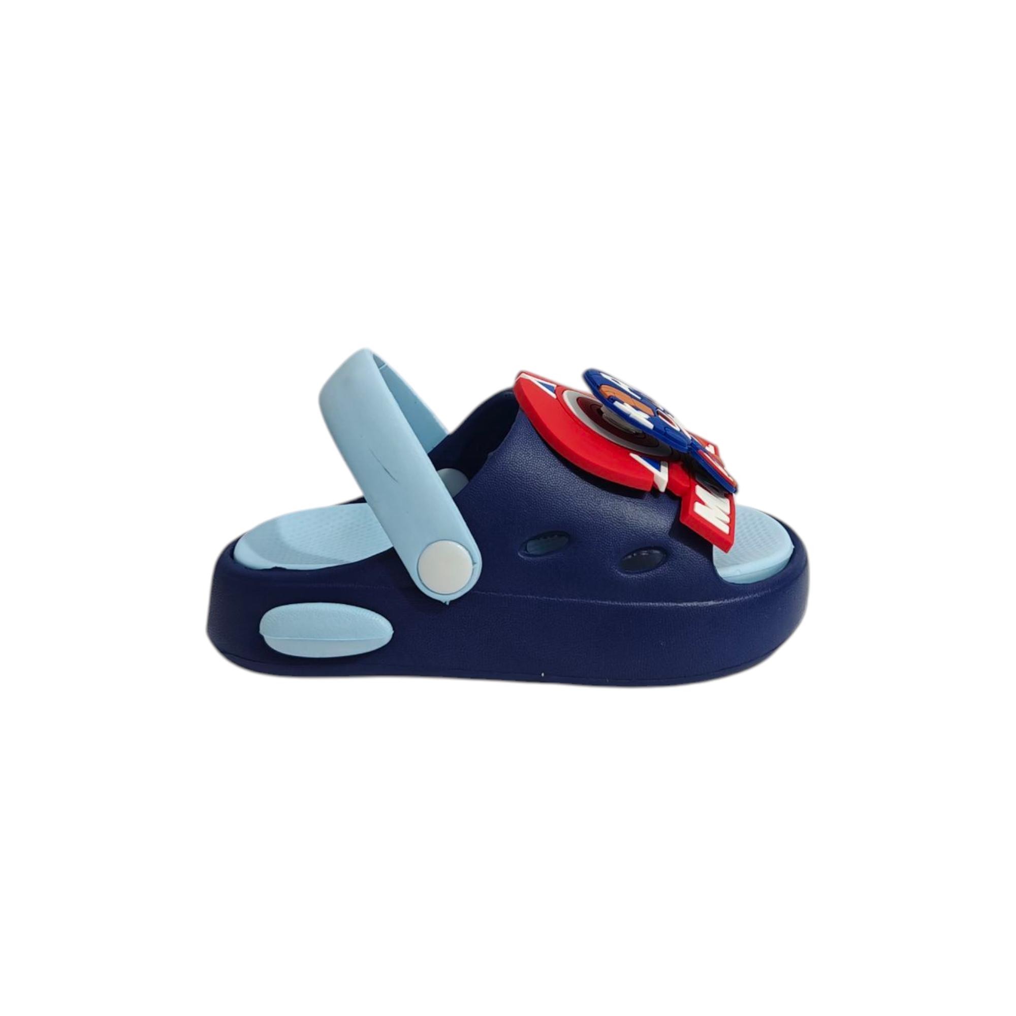 Marvel Applique Sandal Style Clogs - Navy