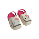 Kitty Applique Clogs - Dark Pink