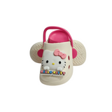 Kitty Applique Clogs - Dark Pink