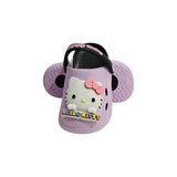 Kitty Applique Clogs - Purple