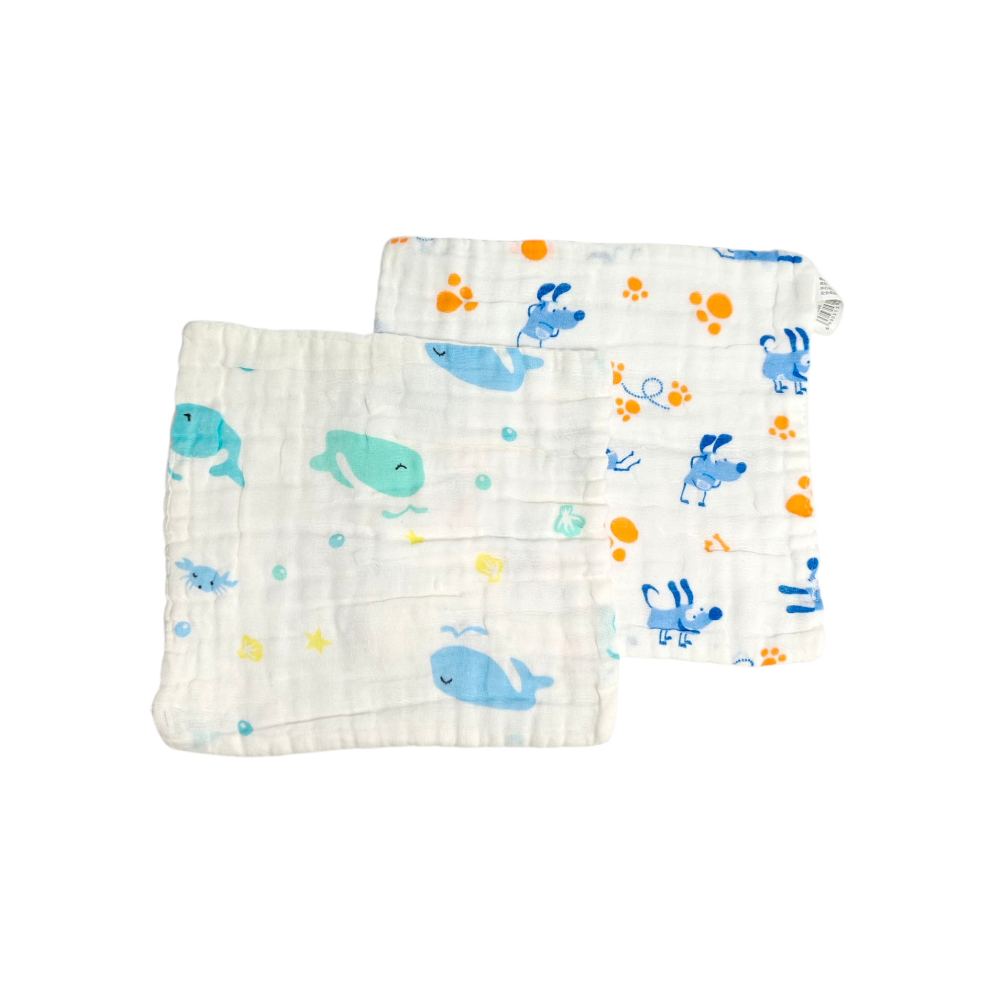 ASSORTED MUSLIN HANDKERCHIEFS PACK OF 3 - MULTICOLOR