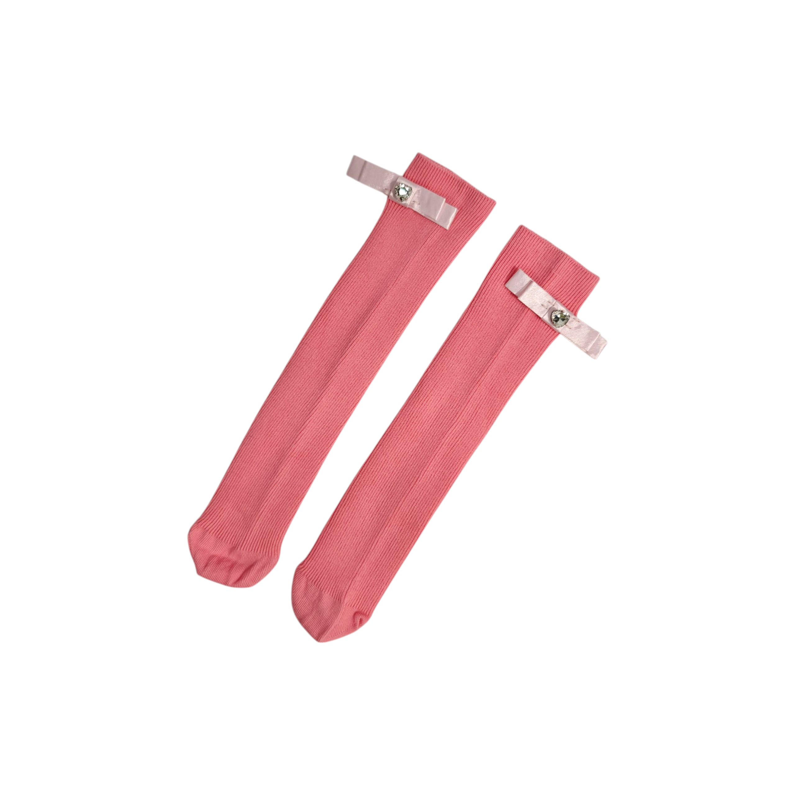 BEADED KOREAN STYLE FREE SIZE COTTON LONG SOCKS