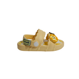 MUSHROOM APPIQUE SANDAL STYLE CLOGS - YELLOW