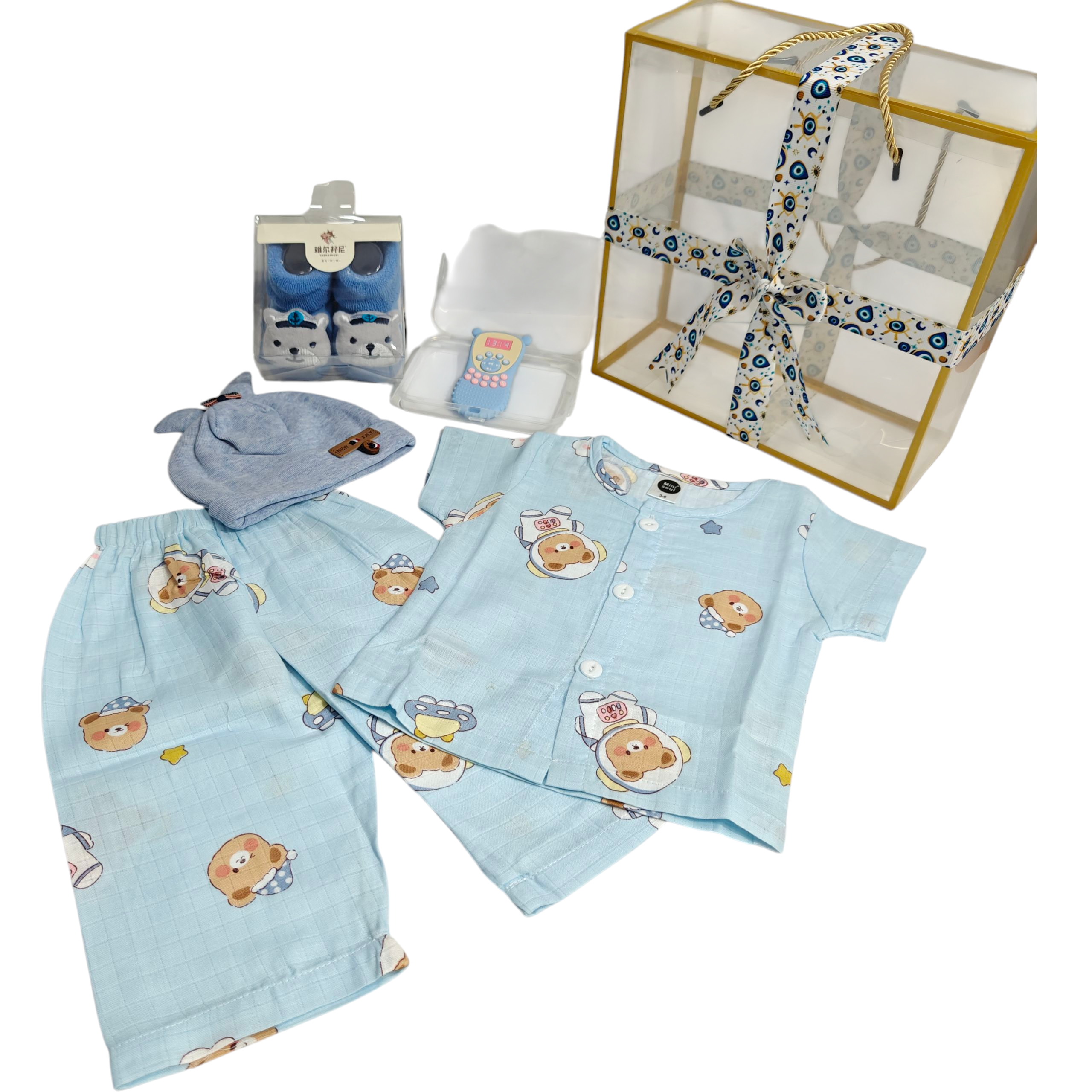 Cute Accessories Hamper - Baby Boy - Customizable