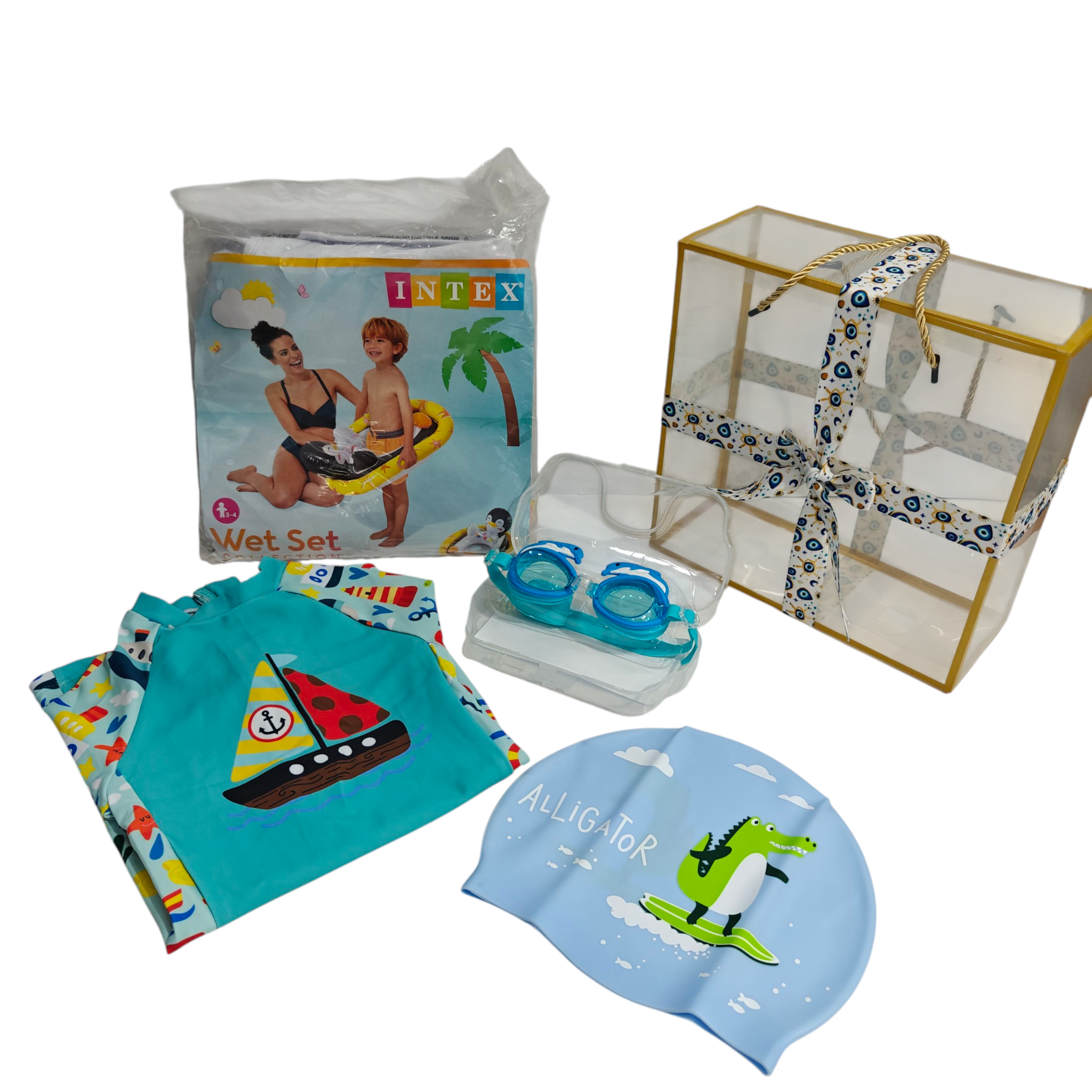 Swimming Accessories Hamper - Boys - Customizable