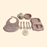CAR DESIGN SILICONE TABLEWARE - LIGHT PINK