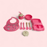 CAR DESIGN SILICONE TABLEWARE - NEON PINK