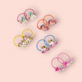UNICORN APPLIQUE HAIR TIES PACK OF 10 - MULTI COLOR