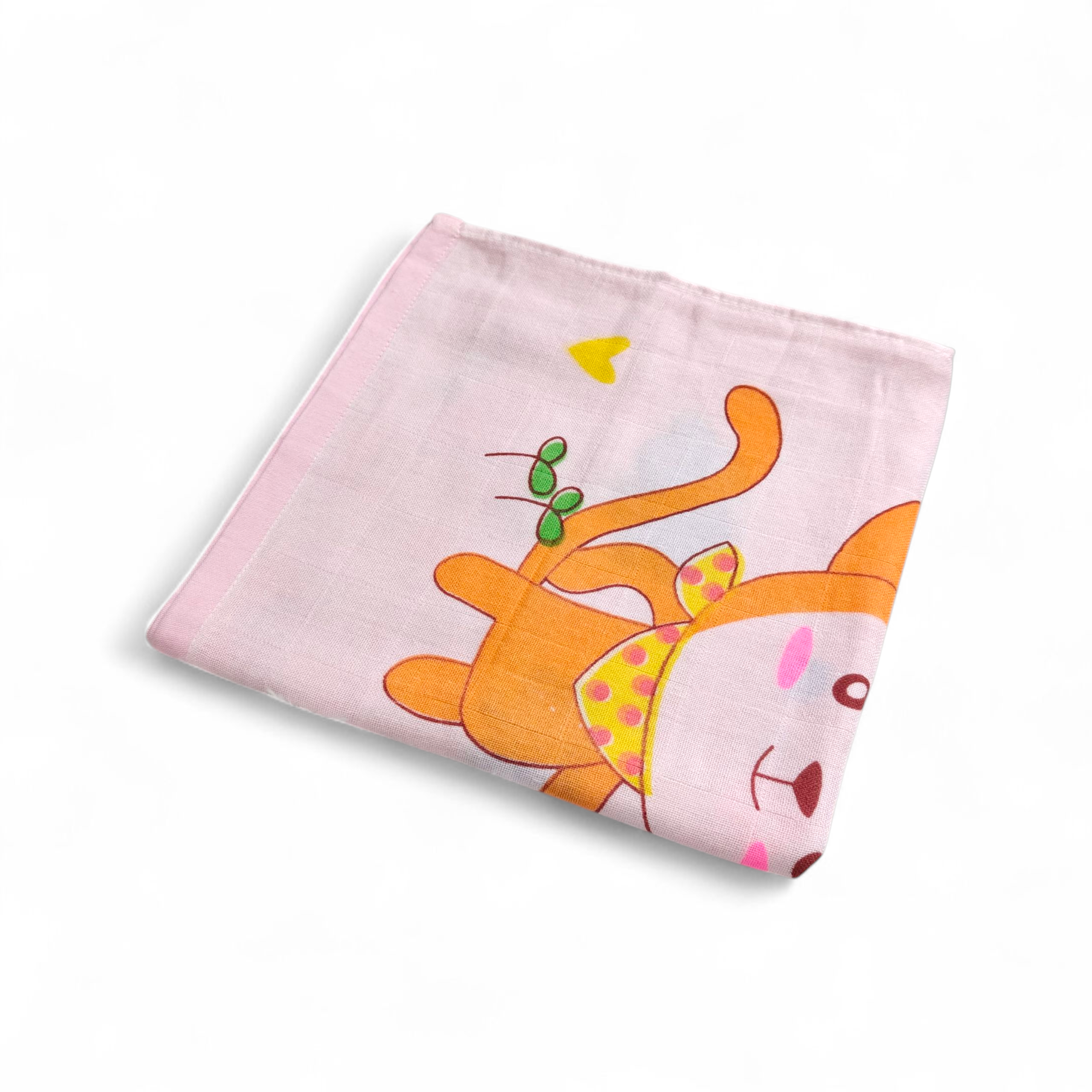 HOME PRINT MUSLIN TOWEL MEDIUM - PINK