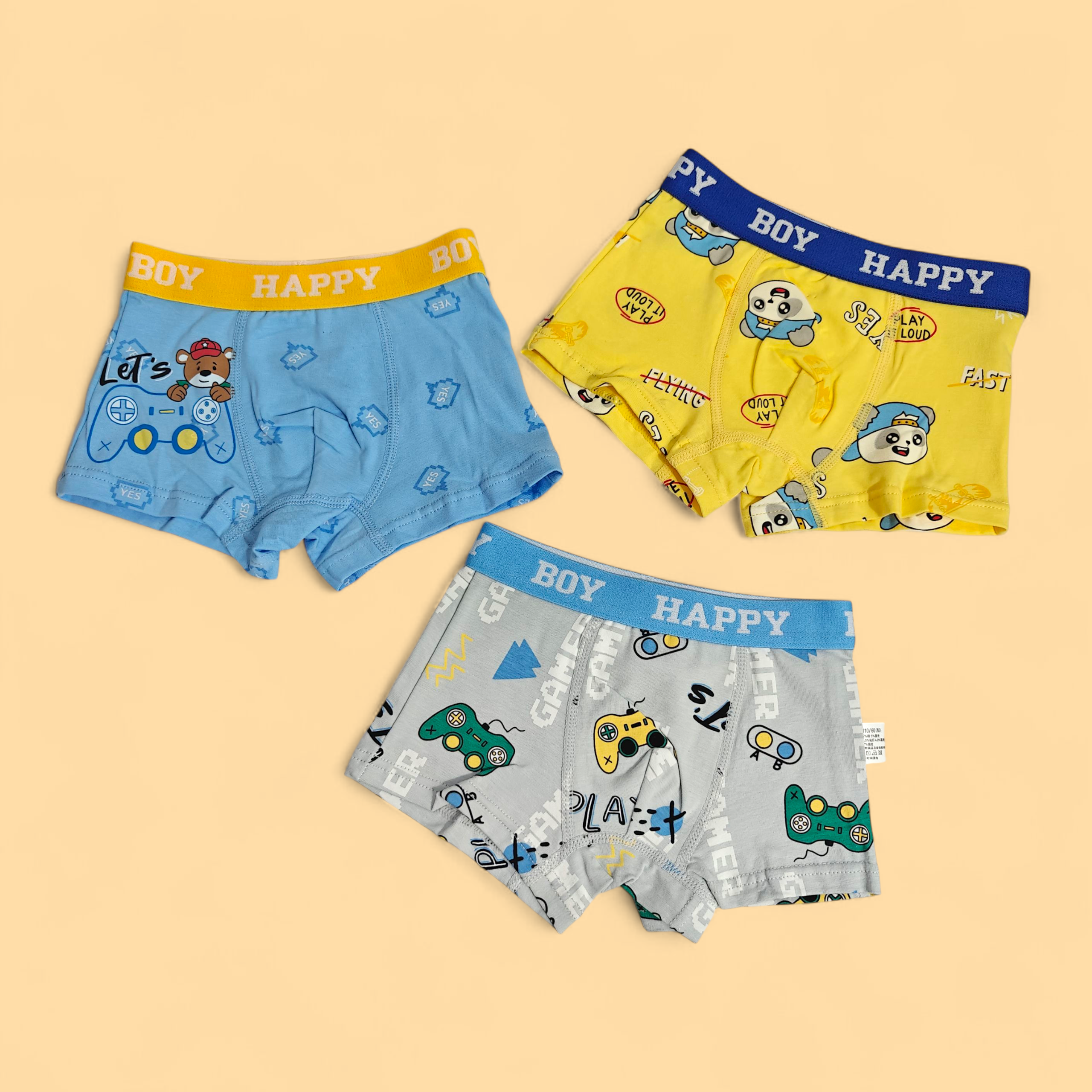 ASSORTED PACK OF 2 ANIMAL & CARTOONS PRINTED BRIEFS - MULTICOLOR