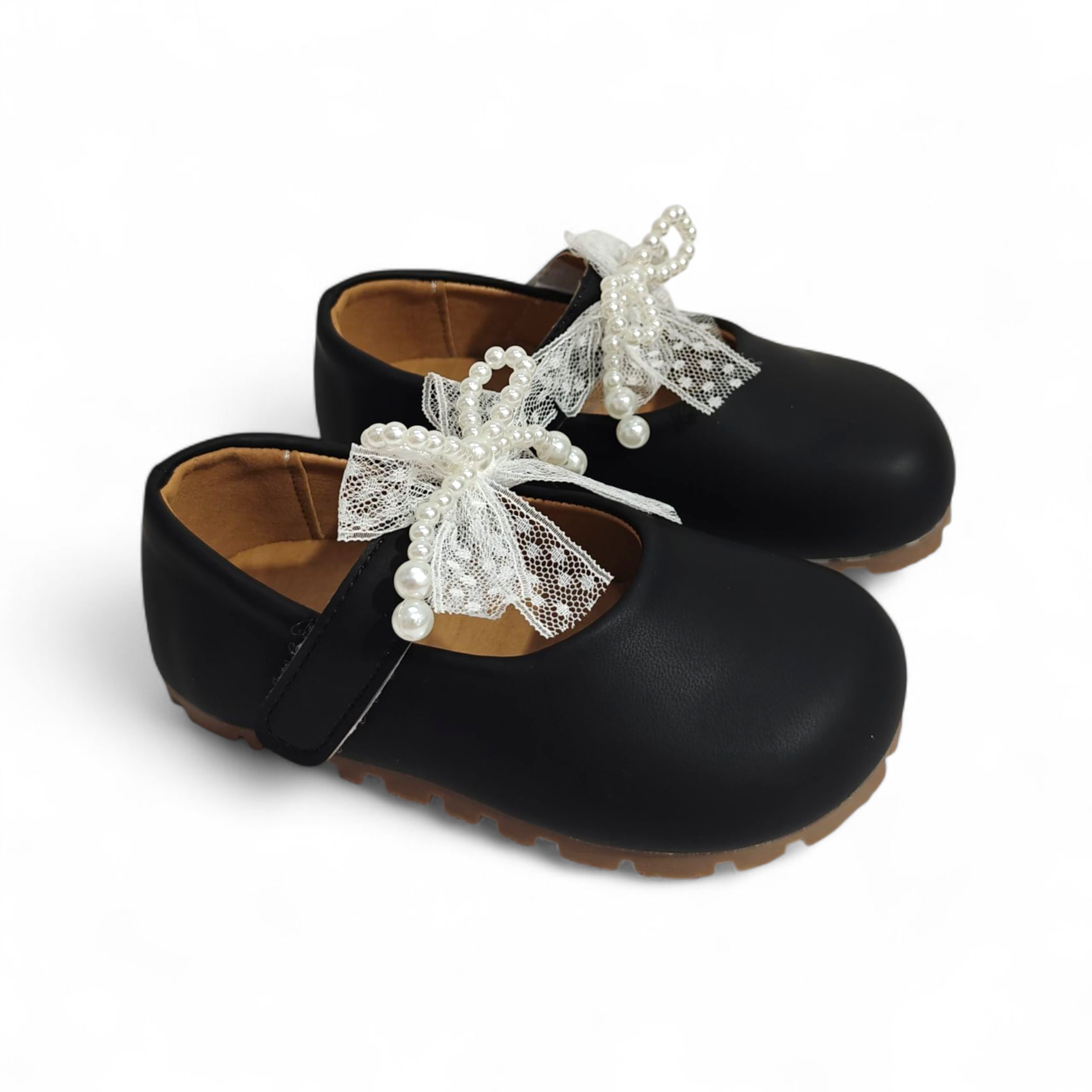 PEARLY MARY JANES - BLACK