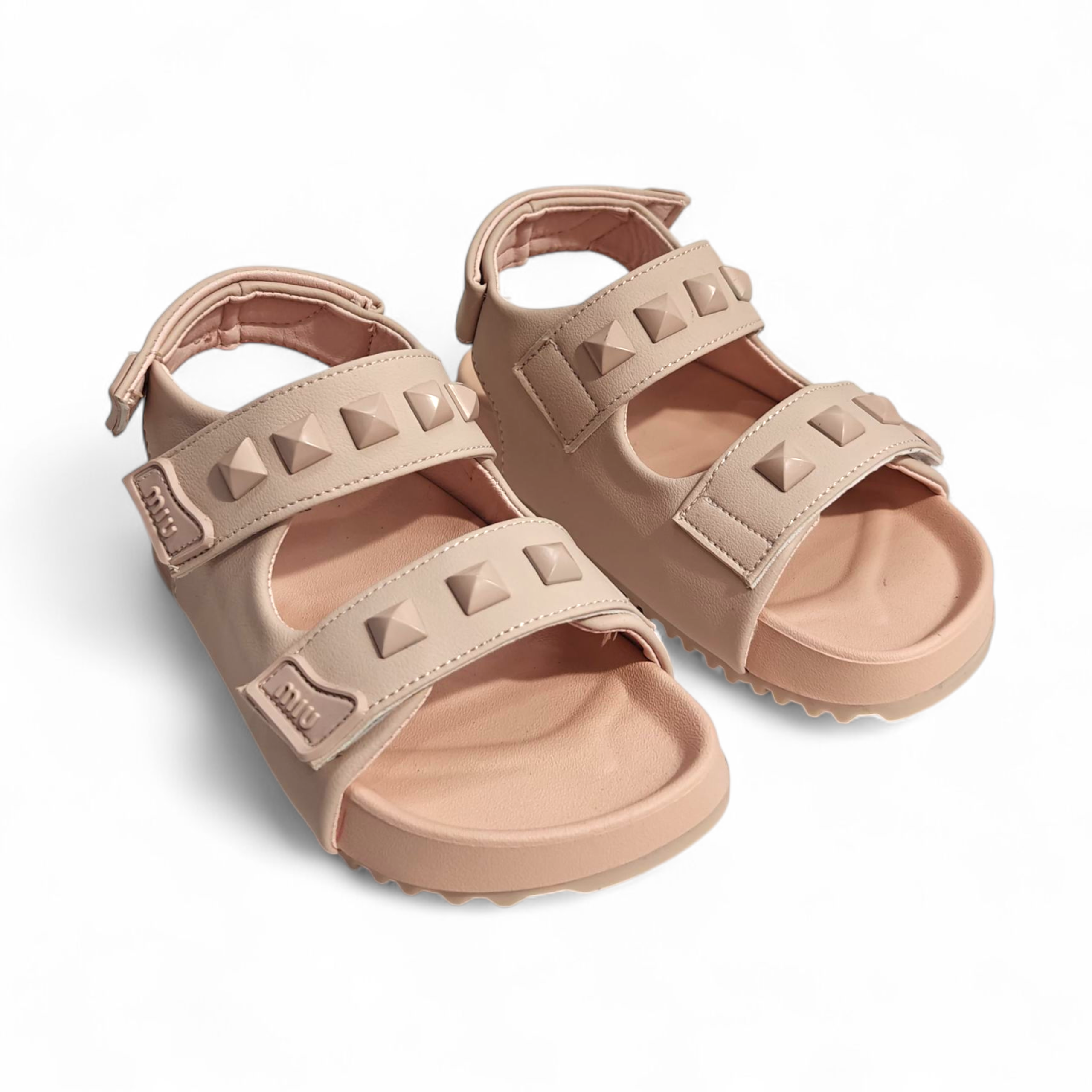 STUDDED SANDALS - PINK