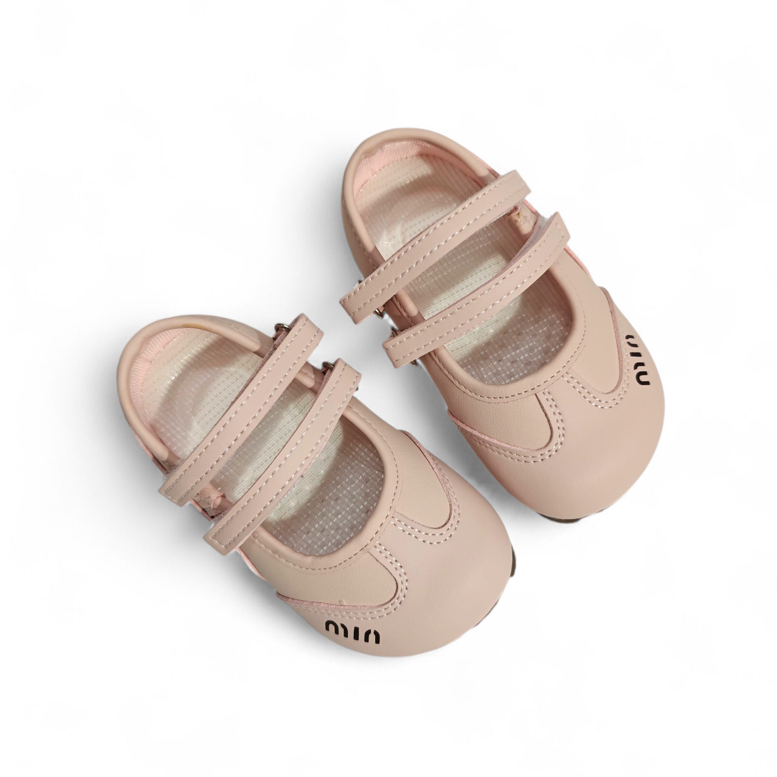 DOUBLE VELCRO MARY JANES - PINK