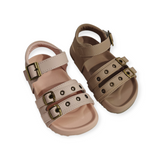 STUDDS SANDALS - BEIGE