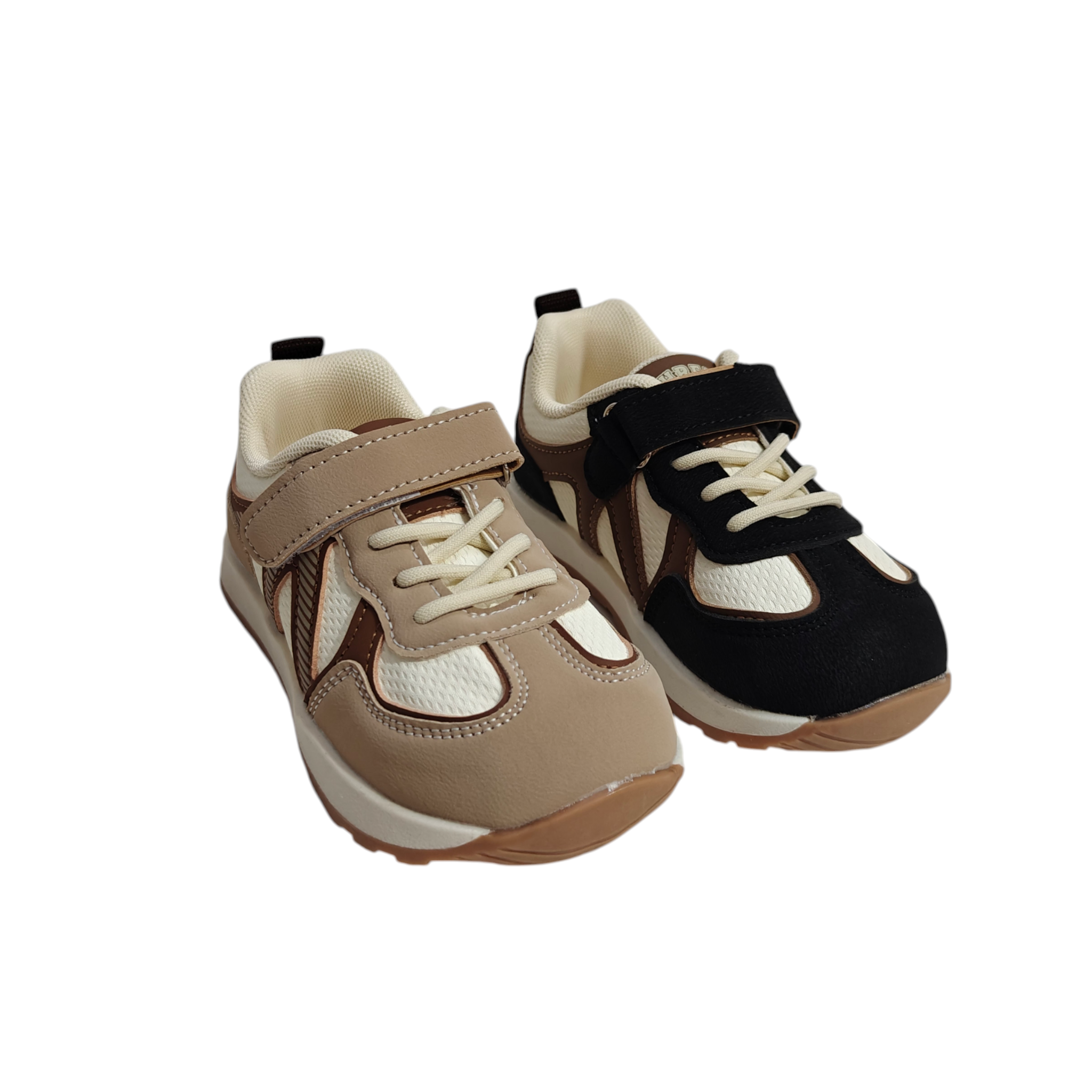 ZIG-ZAG DESIGN SNEAKERS - KHAKI