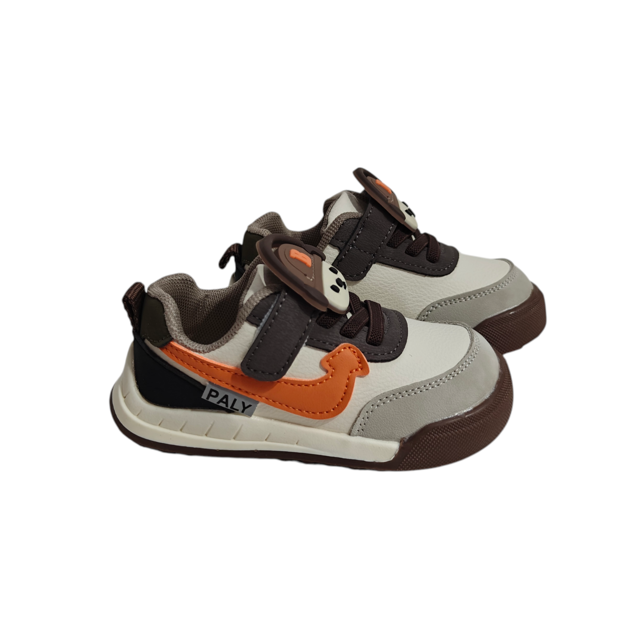 BEAR APPLIQUE SNEAKER - GREY