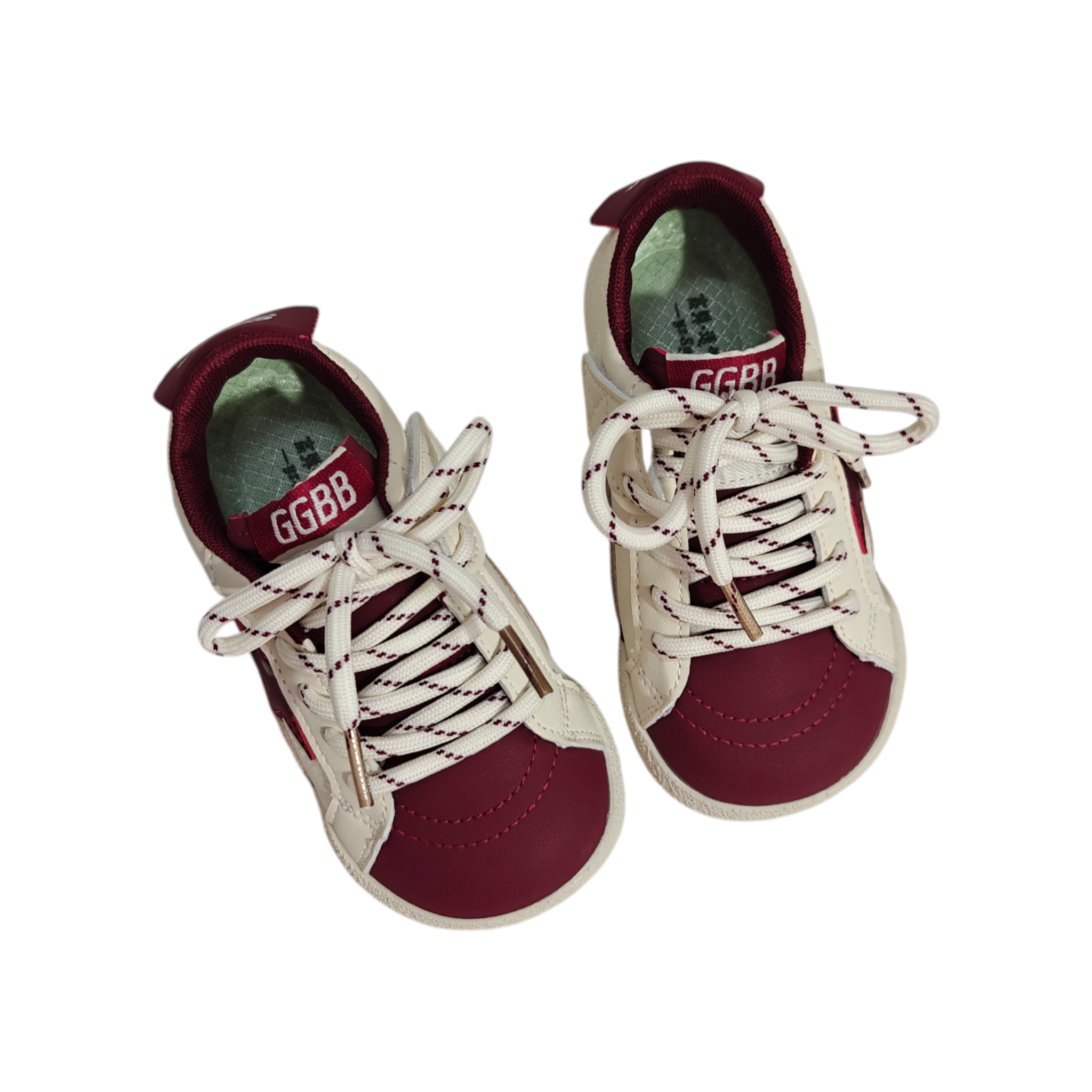 STAR PATCH VELCRO SNEAKERS - RED