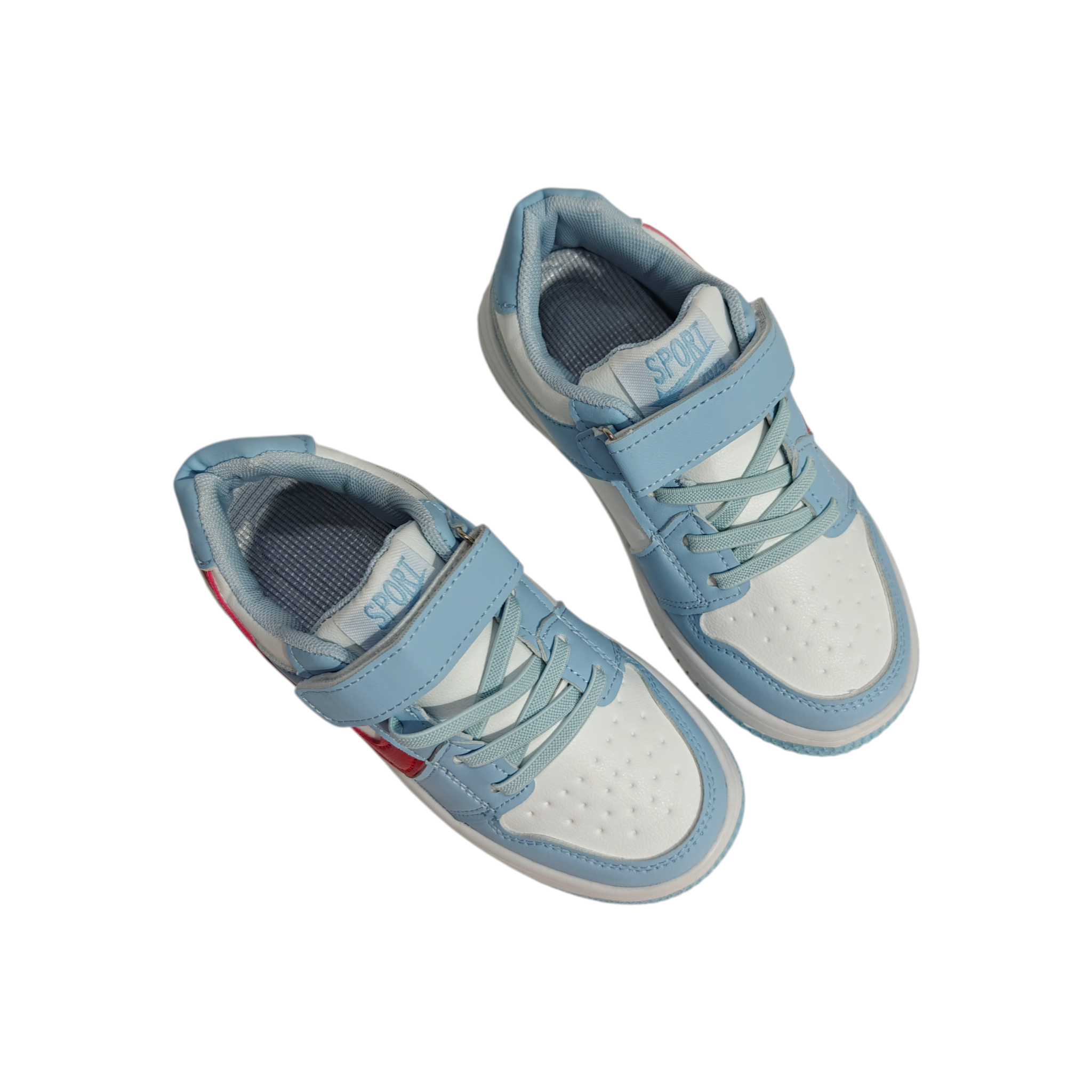 SIDE PATCH DETAILED SNEAKERS - LIGHT BLUE