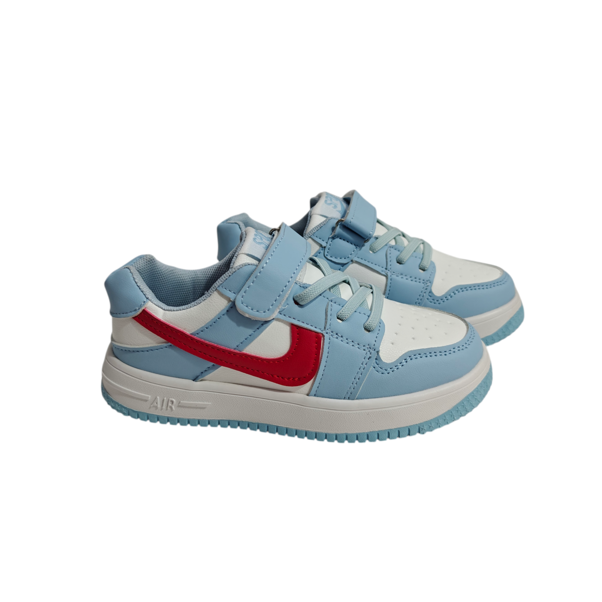 SIDE PATCH DETAILED SNEAKERS - LIGHT BLUE