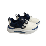 BUCKLE APPLIQUE SNEAKERS - NAVY