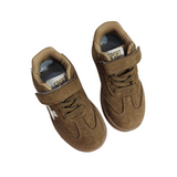 SUEDE DEATILED SNEAKERS - KHAKI