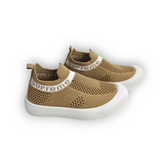 SOLID SLIP-ON SHOES - KHAKI