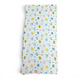 BUNNY PRINT 6 LAYERS 100% MUSLIN TOWEL LARGE - WHITE