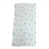 BEAR PRINT 6 LAYERS 100% MUSLIN TOWEL LARGE - WHITE