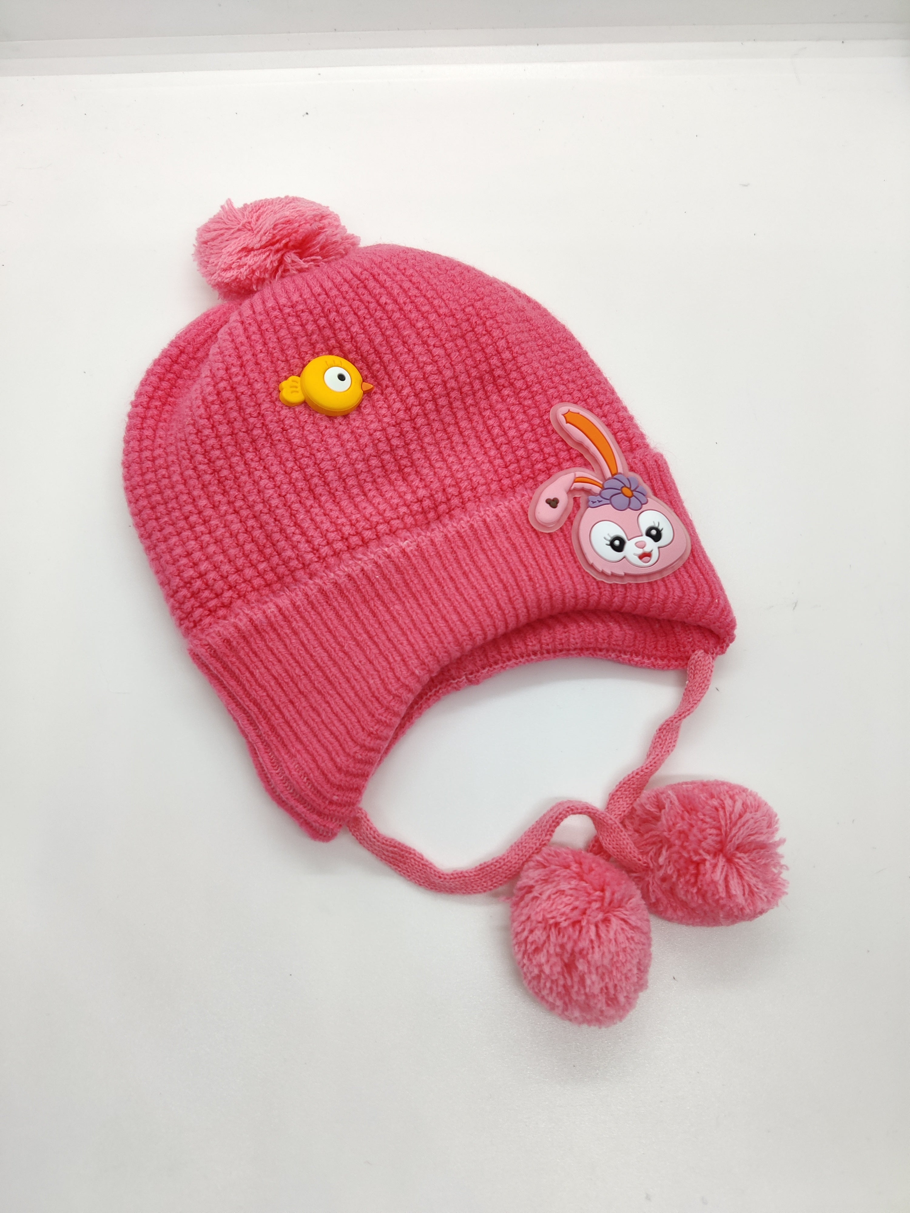 RABBIT POM-POM WINTER CAP