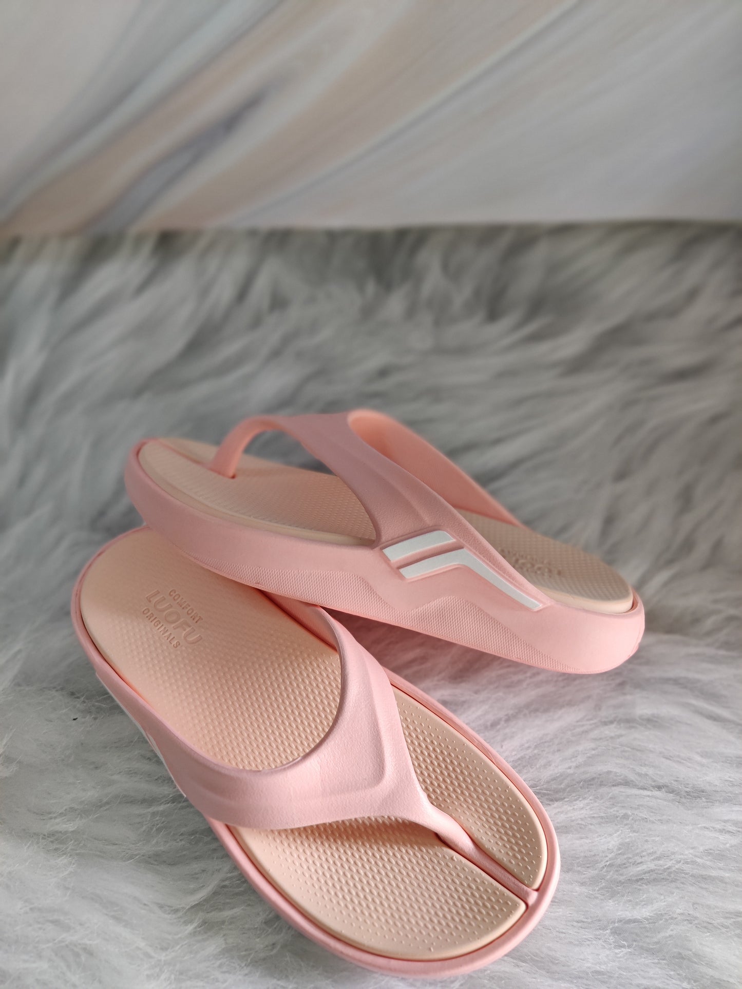 DUAL COLOR SLIPPERS - PINK