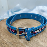 PRINTED DUAL COLOR WAIST BELT