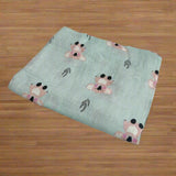 KAMOLA PRINT MUSLIN SWADDLE - SEA GREEN