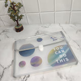 SPACE THEME FOLDER - GREY