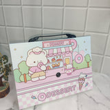 DESSERT SHOP PRINT FOLDER - PINK & GREEN