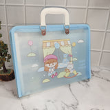 DOLL HOUSE PRINT FOLDER - BLUE