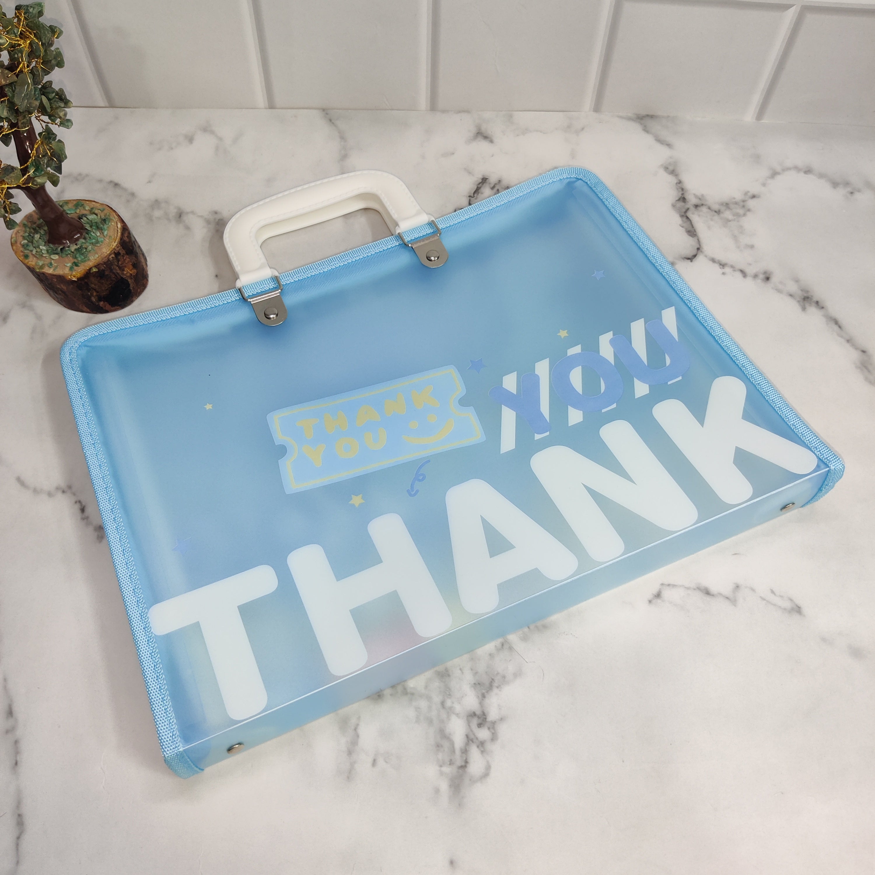 THANK YOU PRINT FOLDER - BLUE